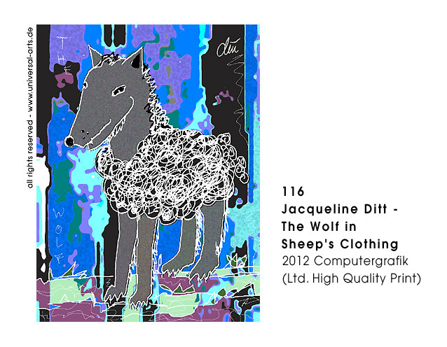 Jacqueline Ditt - The Wolf in Sheep's Clothing  (Der Wolf im Schafspelz)