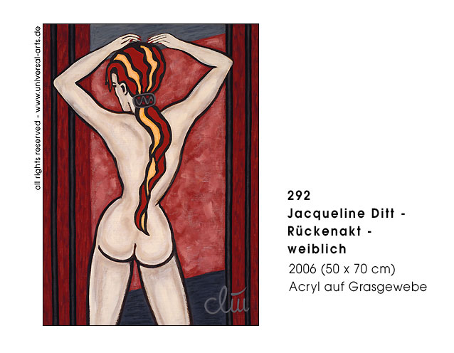 Jacqueline Ditt - Rckenakt - weiblich (Female Nude - back view)