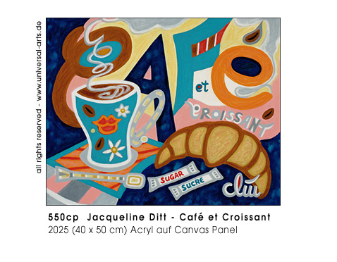 Jacqueline Ditt - Caf et Croissant (Kaffee und Croissant)