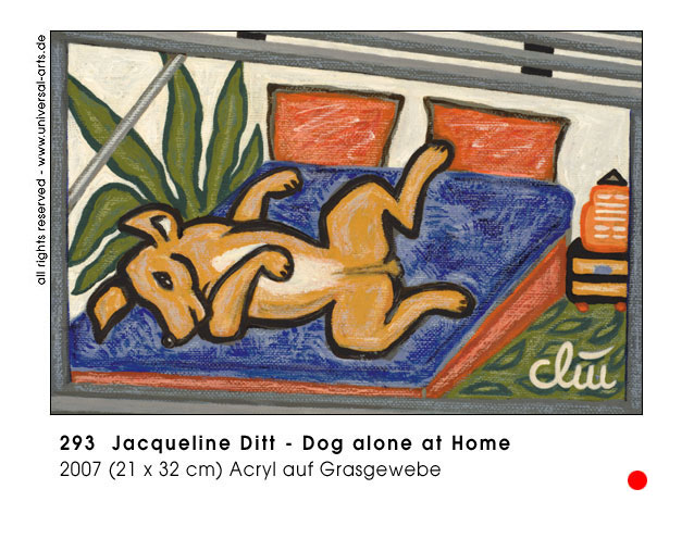 Jacqueline Ditt - Dog alone at Home (Hund allein zu Haus)