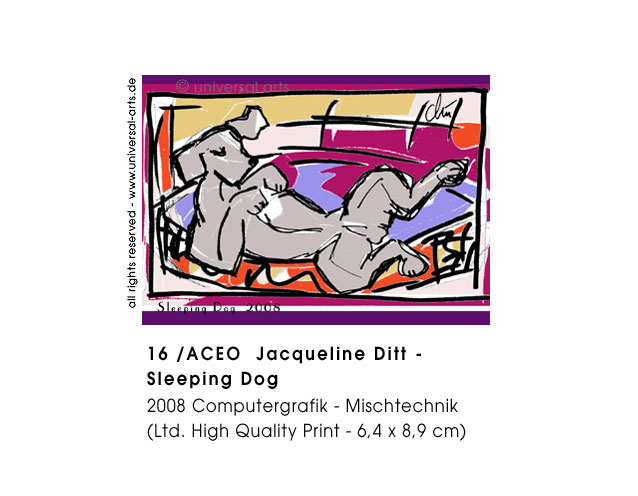 Jacqueline Ditt - Sleeping Dog  (Schlafender Hund)