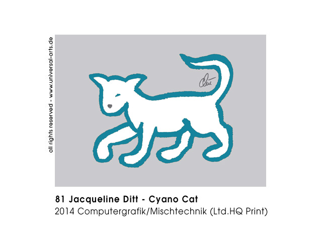 Jacqueline Ditt - Cyano Cat (Cyano Katze)