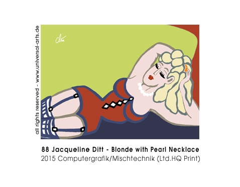 Jacqueline Ditt - Blonde with Pearl Necklace (Blondine mit Perlenkette)  