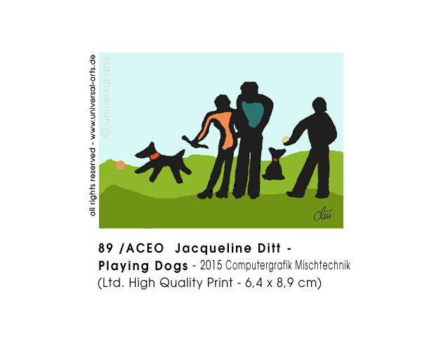 Jacqueline Ditt - Playing Dogs (Spielende Hunde)