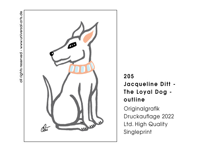 Jacqueline Ditt - The Loyal Dog - outline (Der Teue Hund - outline)