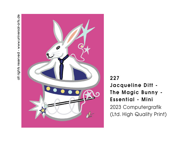 Jacqueline Ditt -   The Magic Bunny - Essential - Pink (Der Magische Hase- Essenziell - Pink) 