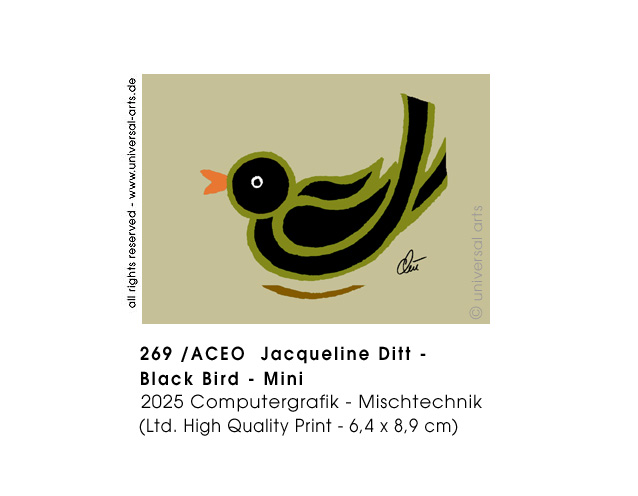 Jacqueline Ditt - Black Bird - Mini  (Schwarzer Vogel - Mini) 